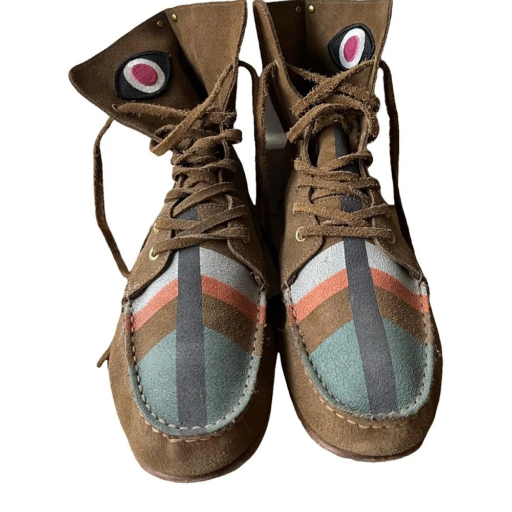 SOLD GUC Jerome Dreyfus Embellished Tribal Suede Ankle boots US9.5/10